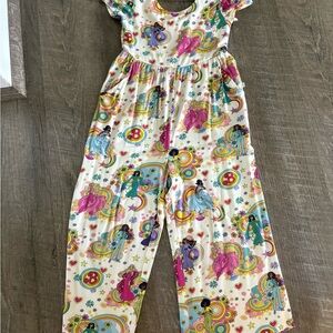 Posh Peanut Barbie Multicolor Kids Jumpsuit